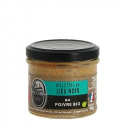Rillette de Lieu Noir au Poivre BIO par Emile Fournier