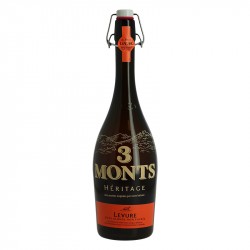 Bière 3 Monts Héritage Levure Bière Blonde non filtrée 75 cl