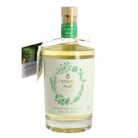 CEDER'S Wild Gin distillé sans alcool Clou de girofle et Rooibos