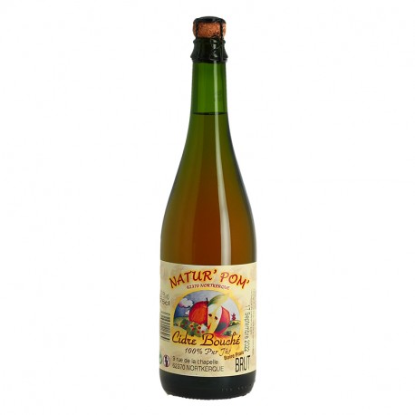 Cidre Brut Bouché Natur'Pom 75 cl