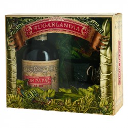 Coffret Rhum DON PAPA SUGARLANDIA + 1  Verre
