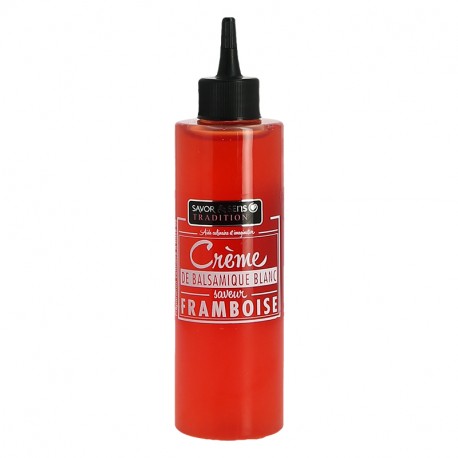 Savor et Sens Crème de Balsamique Blanc saveur Framboise 20 cl