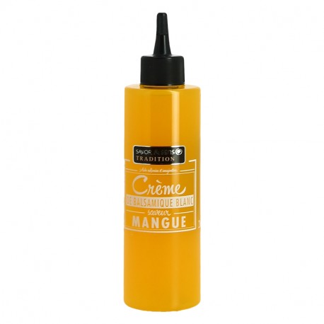 Savor et Sens Crème de Balsamique Blanc saveur Mangue 20 cl