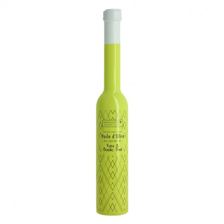 Savor et Sens Huile d'Olive aux saveurs de Yuzu et Basilic Thaï 20 cl