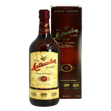Rhum Matusalem Systeme Solera 15 Gran Reserva 70 cl Rhum de la République Dominicaine
