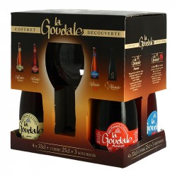 Coffret GOUDALE 4 X 33CL + 1 Verre