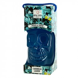 PUNCH au RHUM Bouteille Skull  Carribean Lagoon by Quai Sud