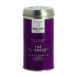 Thé Noir l'ENVIE Pomme Framboise Cerise par Quai Sud