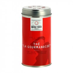 Thé Noir la Gourmandise Violette Fraise par Quai Sud