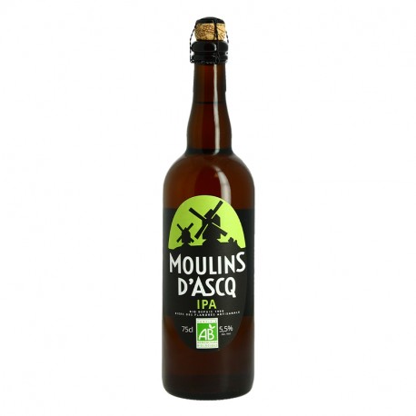 MOULINS D'ASCQ Bière Blonde IPA BIO 75 cl
