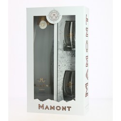 MAMONT Vodka de Sibérie  en Coffret + 2 VERRES 70 cl