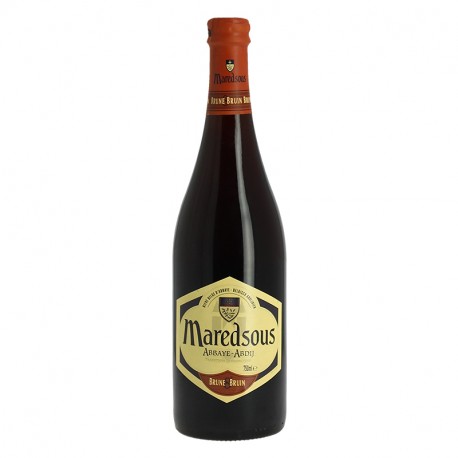 Bière Belge d'abbaye Brune Maredsous de tradition bénédictine 75 cl