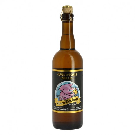 Rince Cochon Bière Belge Blonde sur Lie 75cl