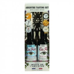 Absinthe La Fée Coffret de 2 Mignonettes + 1 Cuillère