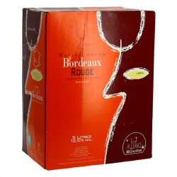 BORDEAUX Rouge MOTTES COUCOU BIB 5 Litres