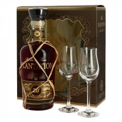 Rhum PLANTATION Barbade XO 20TH ANNIVERSAIRE  + 2 VERRES