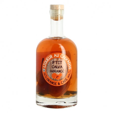 P'tit Calva Café Orange 50 cl Liqueur de Calvados, Calvados Arrangé