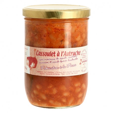CASSOULET à la Viande d'Autruche 750 gr