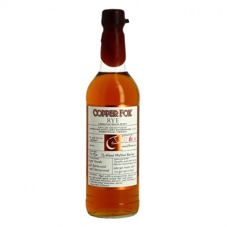 Copper Fox Rye Whiskey 70cl 45°