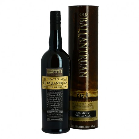OLD BALLANTRUAN Speyside Whisky tourbé 70 cl