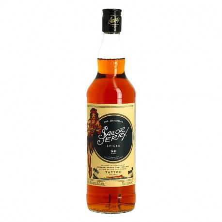 Rhum Sailor Jerry Rhum Epicé Vanille Rhum des Caraïbes