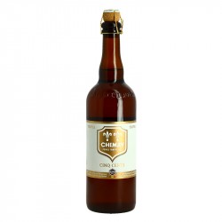 CHIMAY TRIPLE Etiquette Blanche Bière Belge Trappiste 75 cl