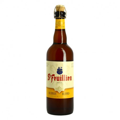 St FEUILLIEN Bière belge blonde d'Abbaye 75cl