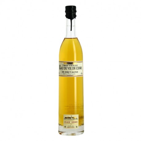 Très vieille eau de vie de cidre de Bretagne âge inconnu 70cl