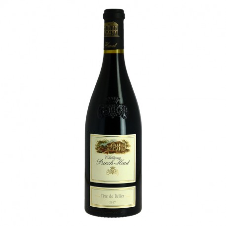 Tête de bellier Château Puech  Haut Saint Drézéry Vin Rouge du Languedoc
