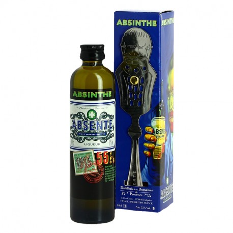 ABSENTE Absinthe 55° 10 cl + Cuillère à Absinthe