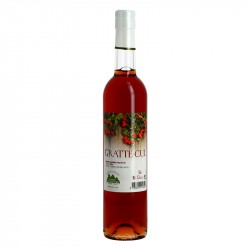 Gratte Cul Apéritif issu du fruit de l'Eglantier par la Distillerie des Terres Rouges
