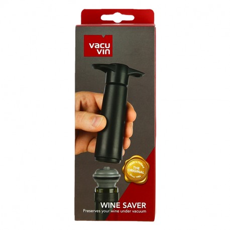 Vacuvin Wine Saver Noir + 2 Bouchons