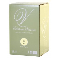 Château de VESSIERES Blanc BIB 5 Litres Costières de Nîmes Vin Blanc BIO