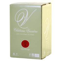 Château de VESSIERES Vin Rouge BIO en BIB de 5 Litres Costières de Nîmes