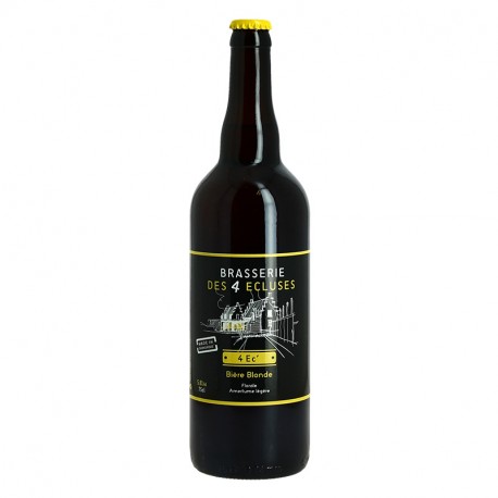 La 4 EC Bière Artisanale Blonde Brasserie des 4 Ecluses 75 cl
