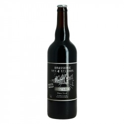 L'EXUTOIRE Bière STOUT Artisanale Brasserie des 4 Ecluses 75cl