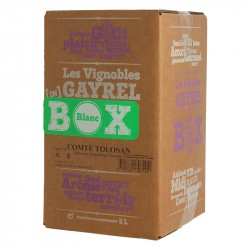 Vignoble Alain Gayrel  Vin Blanc BIB 5 Litres Comté Tolosan