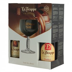 Coffret Bière Trappiste La Trappe 4 x 33 cl + 1 Verre
