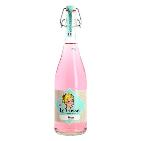 La GOSSE Limonade Artisanale à la Fraise 75 cl