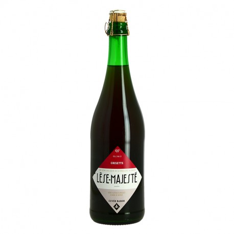 Bière Lèse Majesté Grisette Bière à la Mûre par la Brasserie au Baron 75 cl