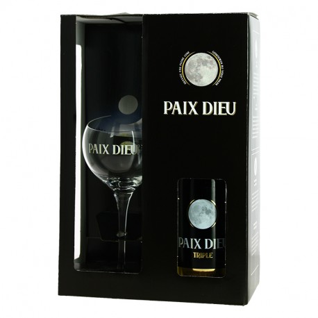 Coffret Cadeau Bière PAIX DIEU Triple 1 x 75 cl + 1 verre