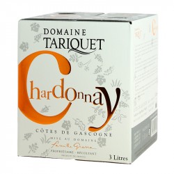TARIQUET BIB de vin Blanc Chardonnay 3 Litres