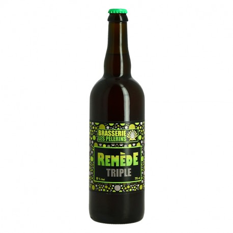 La REMEDE Bière Blonde Triple de la Brasserie des Pélerins 75 cl