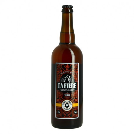 La FIERE Bière Artisanale Blonde Triple par le Gallodrome 75 cl