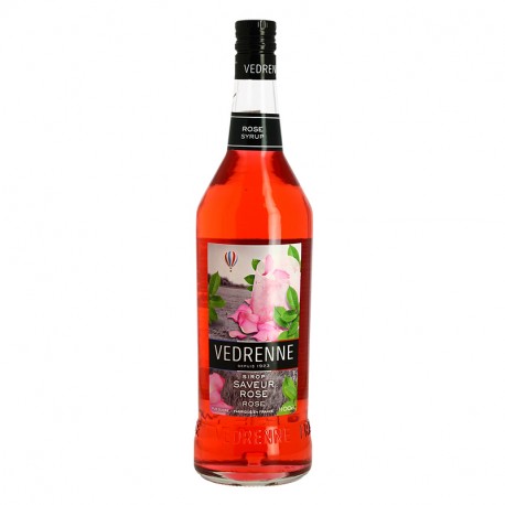 Sirop saveur ROSE de VEDRENNE 1L