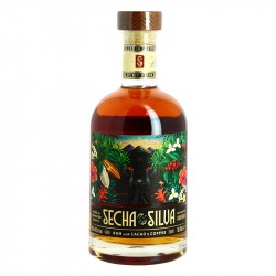 SECHA de la SILVA boisson alcoolisée à base du Rhum du Guatemala, de Café et de Cacao 70 cl