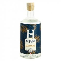 Dry GIN l'EXPLORATEUR par la distillerie HAUTEFEUILLE 70 cl
