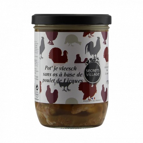 POTJEVLEESCH sans os à base de Poulets de Licques 750 gr