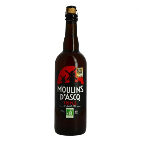 Moulin d'Ascq Bière Artisanale Triple Bière Biologique 75 cl