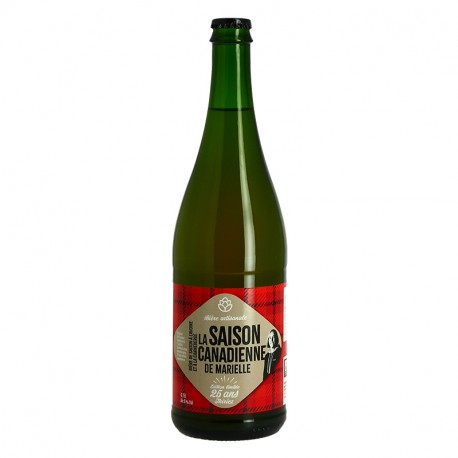 La Bière Saison Canadienne de Marielle Brasserie Thiriez 75 cl